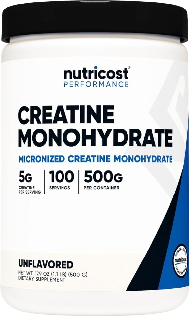 Nutricost: Creatine Monohydrate Micronized Powder Supplement