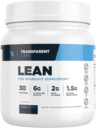 Transparent Labs Lean Pre-Workout Supplement