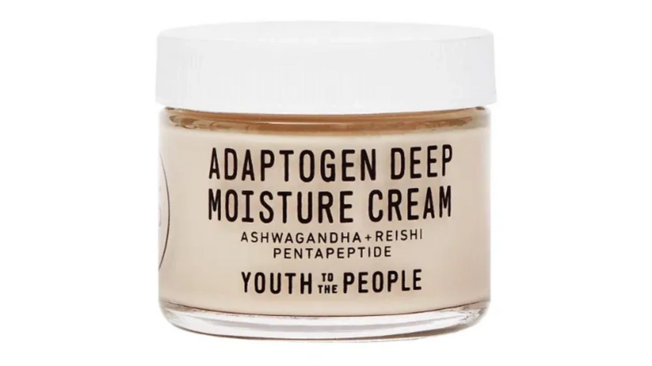 A skin care product called "Adaptogen Deep Moisture Cream" by Youth to the People