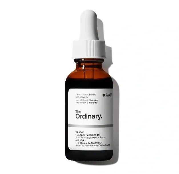 A skin care product called "The Ordinary" that contains copper peptides.